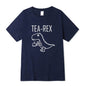Summer Casual Men's T-shirt Top Quality Cotton Blend Cool Funny Dinosaur Design Printing O-neck For Men T-shirt Male Tee Shirts