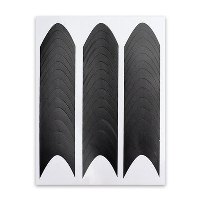 French Nail Art Sticker Crescent Smile Line French Pattern V-shaped Nail Decoration Decals