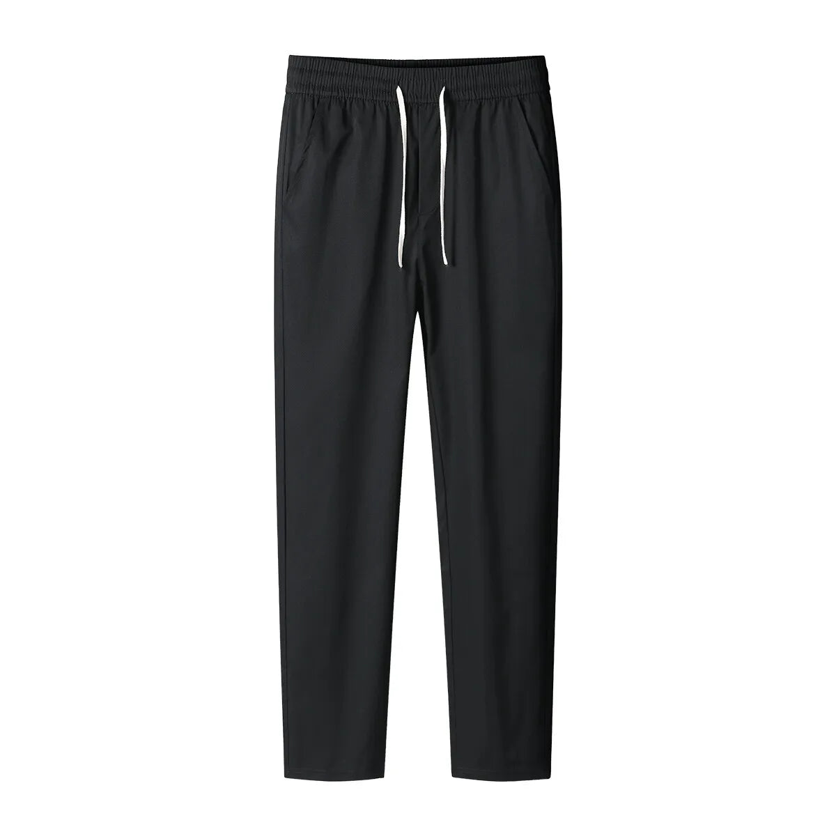 Mens Elastic Waist Casual Pants Quick Dry Wrinkle Free Slacks Summer Light Weight Trousers Spring Summer Running Golf Pants
