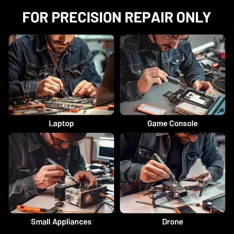 180 in 1 Precision Electric Screwdriver Set Magnetic Torx Hex Bits Repair Tools Power LED Equipment Power Tools Box Men Gift
