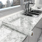 60cm/80cm Marble Self Adhesive Wallpaper Peel and Stick Wallpaper Kitchen Bathroom Contact Paper Modern Waterproof Wall Stickers