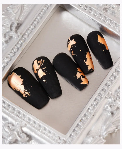 Rose Gold Silver Irregular Foil Paper Fragments Nail Art Sequin Sticker Glitter DIY Manicure UV Gel Polish Nail Decoration Tools