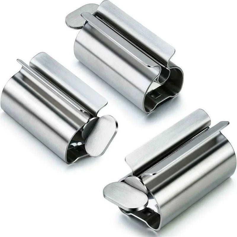 Creative Toothpaste Tube Squeezer Simple Toothpaste Roller Stainless Steel Labor Saving Toothpaste Tube Wringer Cleanser Presser
