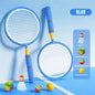 Kids Badminton Racket with Ball Parent-child Indoor Outdoor Sports Toy Training Equipment Children Teens Adult Birthday Gifts