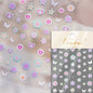1PC 5D Korean Bronzing Nail Stickers Japanese Gold Silver Star Moon Luxury DIY Nail Art Decoration Decals Manicure Accessories
