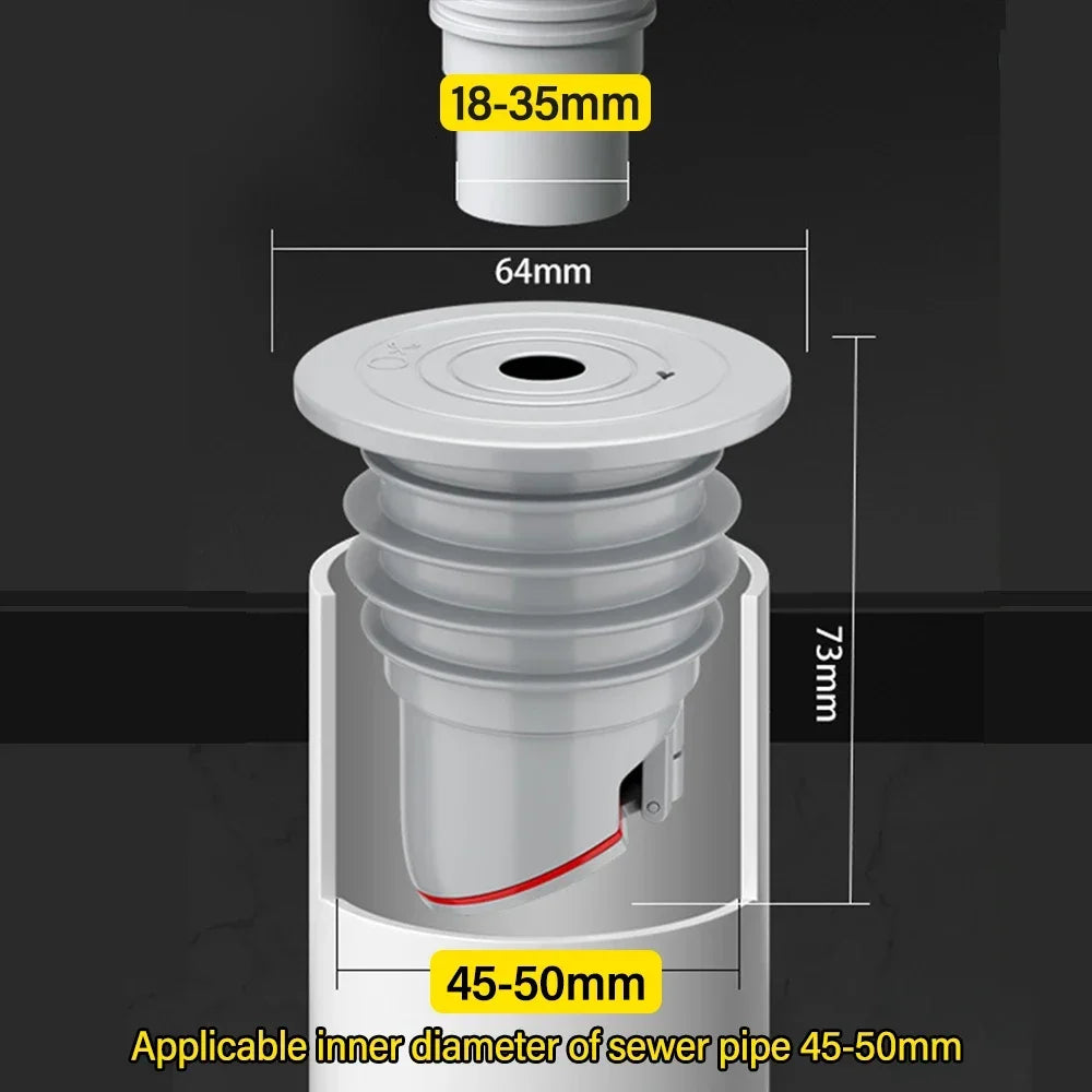 Sink Plug Sewer Pipe Sealing Ring Water Plug Floor Drain Shower Stopper Bathroom Accessories 70-75mm Silicone Drains Kitchen