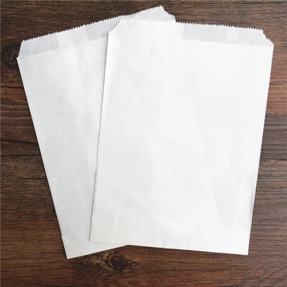50 Pcs Red Blue Green Thank You Kraft Paper Bags Cute  Happy Birthday Gift Pouch Retro Party Favor Bag Candy Cookie Supplies