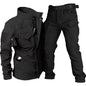 Waterproof Shark Skin Tactical Sets Mens Thicken Fleece New Soft Shell Combat Jackets+windproof Warm Cargo Pant 2 Piece Set