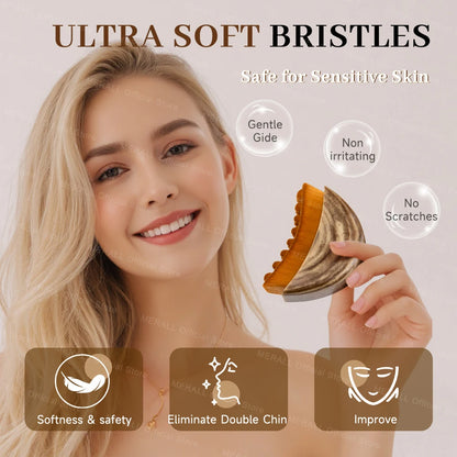 1/3/5Pcs with Box Facial Brush Skin Scraping Guasha Contoured Lymphatic Drainage Massage Face Sculpting Scraping Facial Massager