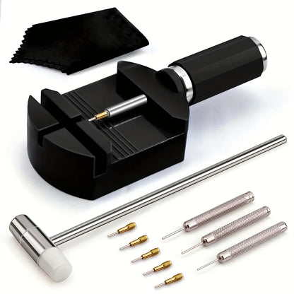 11pcs Watch Link Removal Tool Kit, Watch Band Tool Strap Chain Pin Remover Repair Tool Kit For Watch Band Strap Adjustment, Watc