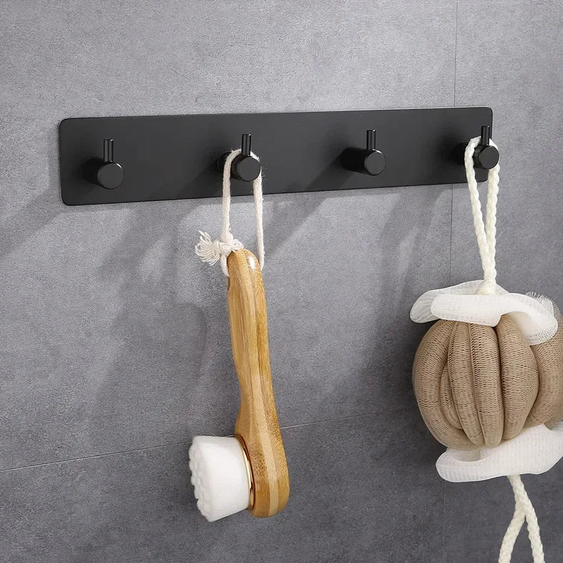 Stainless Steel 3M Self Adhesive Hooks Sticky Wall Door Hook Robe Tea Towel Rustproof Towel Rack, Clothes Coat Hanger