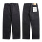 Red Tornado Black Men's Jeans Relaxed Fit 14.5oz Selvedge Denim Officer Trousers