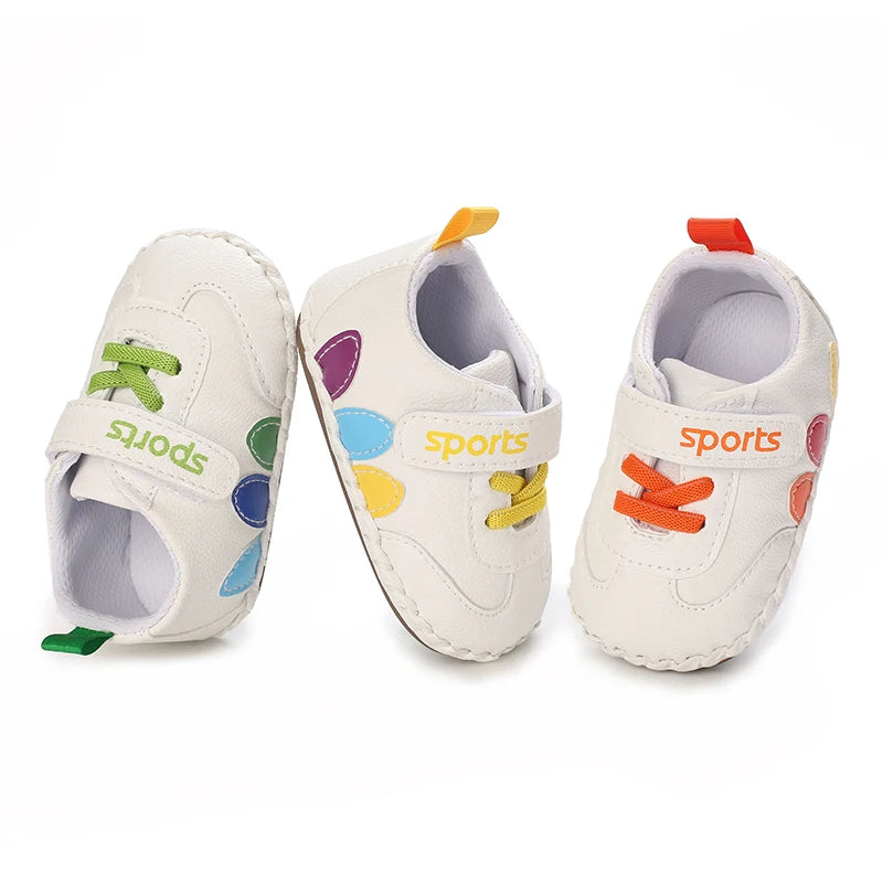 White Baby Shoes Casual Fashion Christening Baptismal FirstWalker Gentleman Baby Boy Shoes Sneakers
