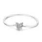 New Charm Bracelet 925 Silver Heart Shape Holy Mother Snake Chain Clasp Bracelet Fit Original Bead DIY Fashion Jewelry