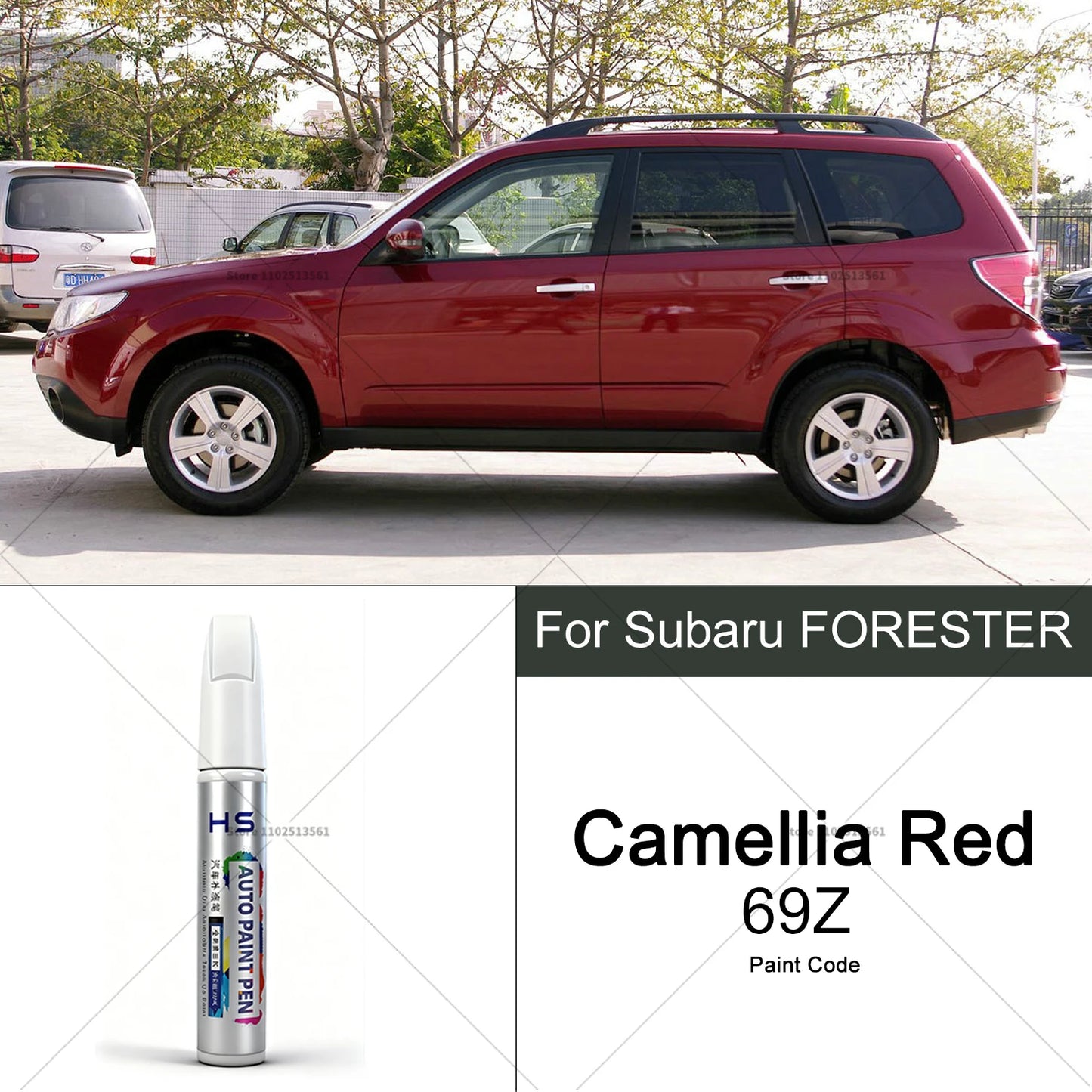 For Subaru Forester Car Paint Repair Pen Touch Up Scratch Remover DIY Auto Accessories Black White Blue Red Silver Bronze Green