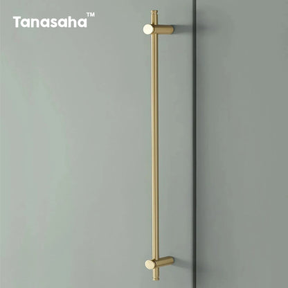 Brass long handle Nordic pure copper modern pulls simple gold light luxury pulls cabinet adjustable long handle cabinet handle