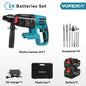 YOFIDRA 26MM Brushless Electric Hammer Drill Multifunctional Rotary Cordless Rechargeable Power Tools For Makita 18V Battery Pin