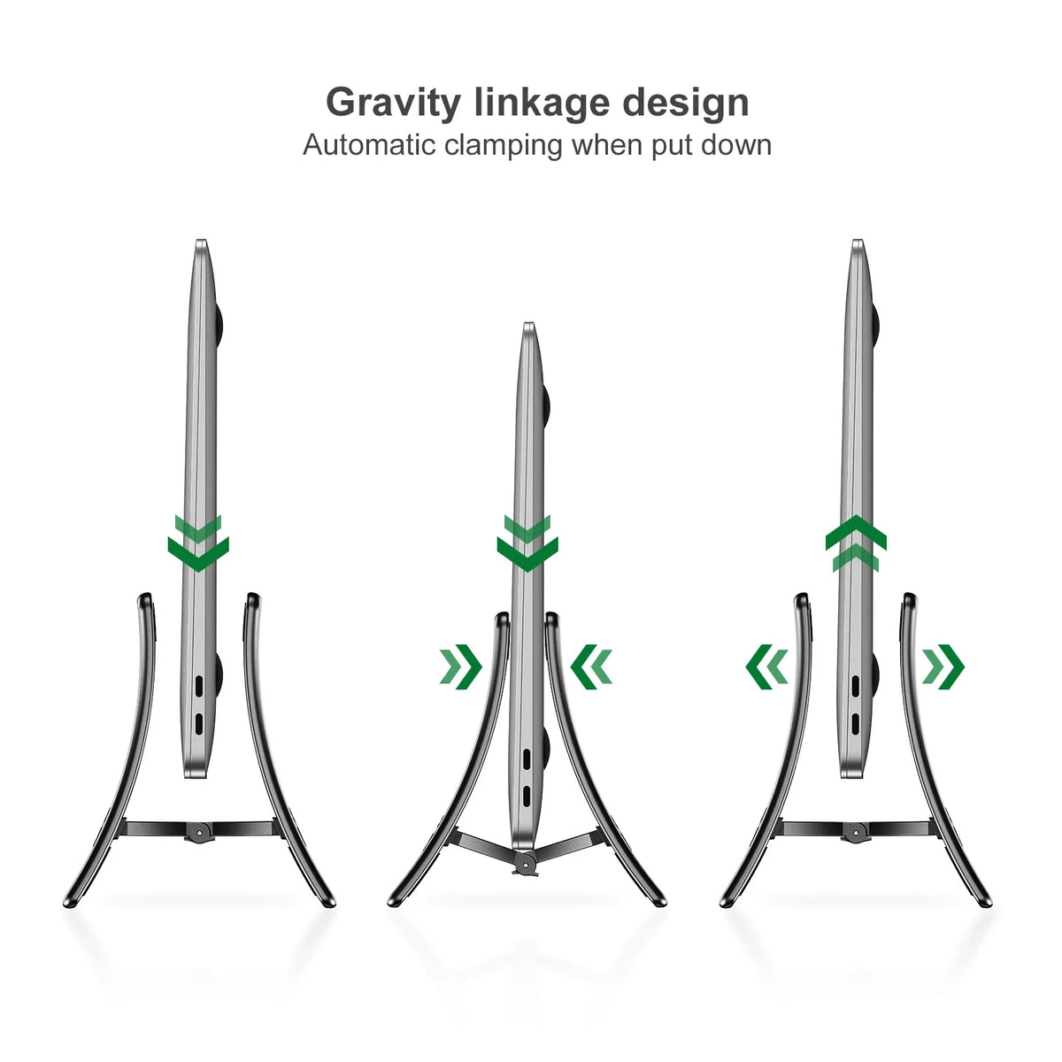 Eary Vertical Laptop Stand Holder for MacBook Air Pro Surface/Tablet/HP/Dell Gravity Notebook Stand ABS Support Up to 17.3 inch