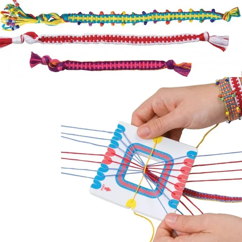 DIY Bracelet Making Kit Jewellery Making Kit Arts for Kids Friendship Craft Kit for 5-12 Years Old Kid Girls Toys Christmas Gift