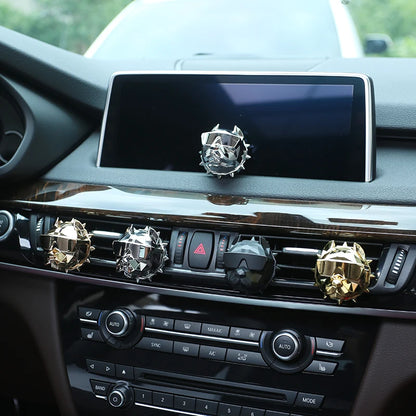 NO PERFUME Bulldog Air Freshener Car Perfume Car Decoration Car Vent Clip Bulldog Fragrance Scent Parfum Car Diffuser Best Gift
