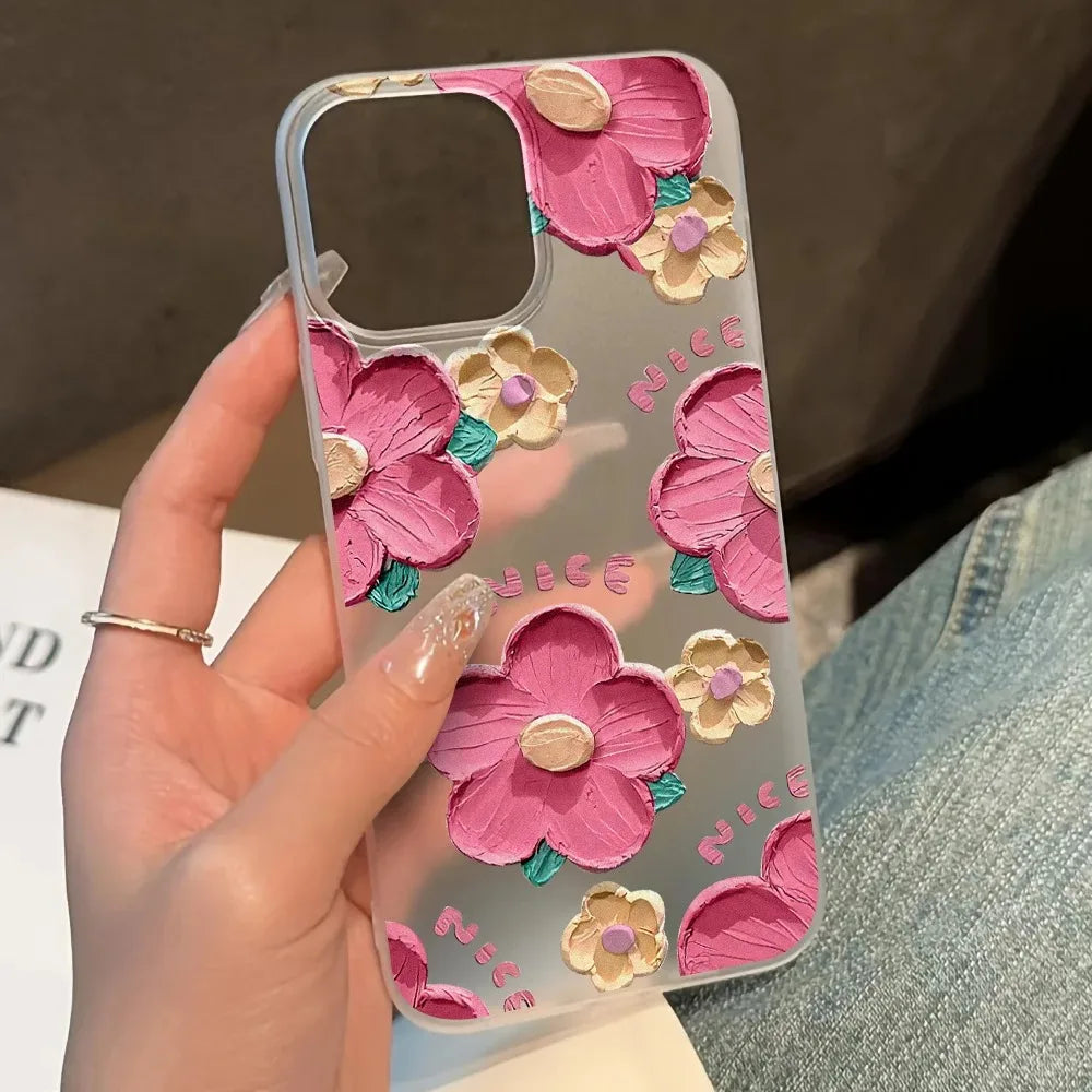 Transparent Matte Case For iPhone 16 15 14 Plus Case For iPhone 13 12 11 Pro Max XS MAX XR 7 8 Plus Soft TPU Shockproof Cover