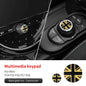 Central Control Volume Multimedia Button Knob Sticker for MINI Cooper F55 F56 F57 F60 Countryman Leather Car Interior Styling