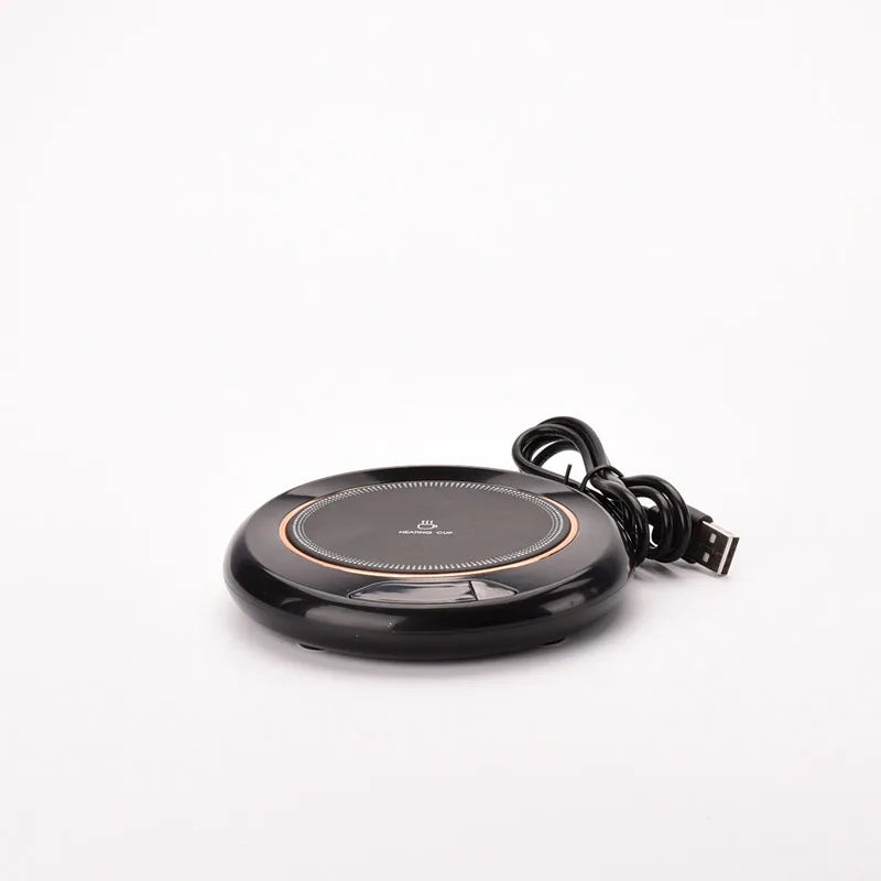 USB Thermostatic Heating Coaster for Home 3-Speed Adjustable Constant Temperature 55-65-75 Degrees Cappuccino Warmer
