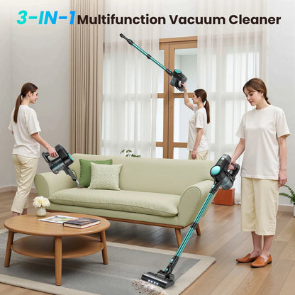 N3T Cordless Stick Vacuum 6 in 1 Handheld Vacuum Cleaner with LED Brush 40 Mins Runtime Self Standing for Pet Hair Hard Floor Carpet