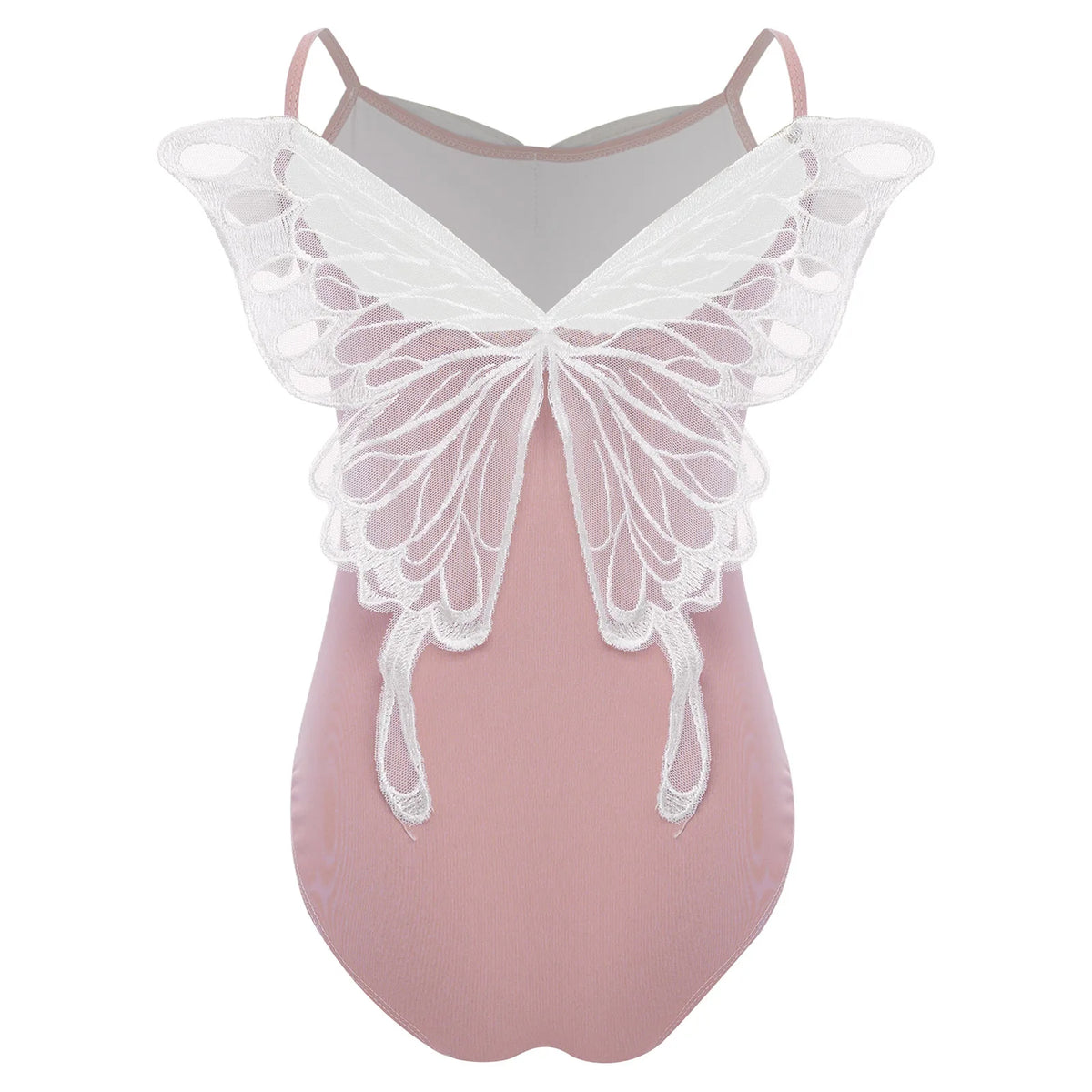 New Girls Ballet Leotards Kids Child Sleeveless Fairy Butterfly Wing Hollow Stitching Gymnastics Leotard Professional Stage Wear
