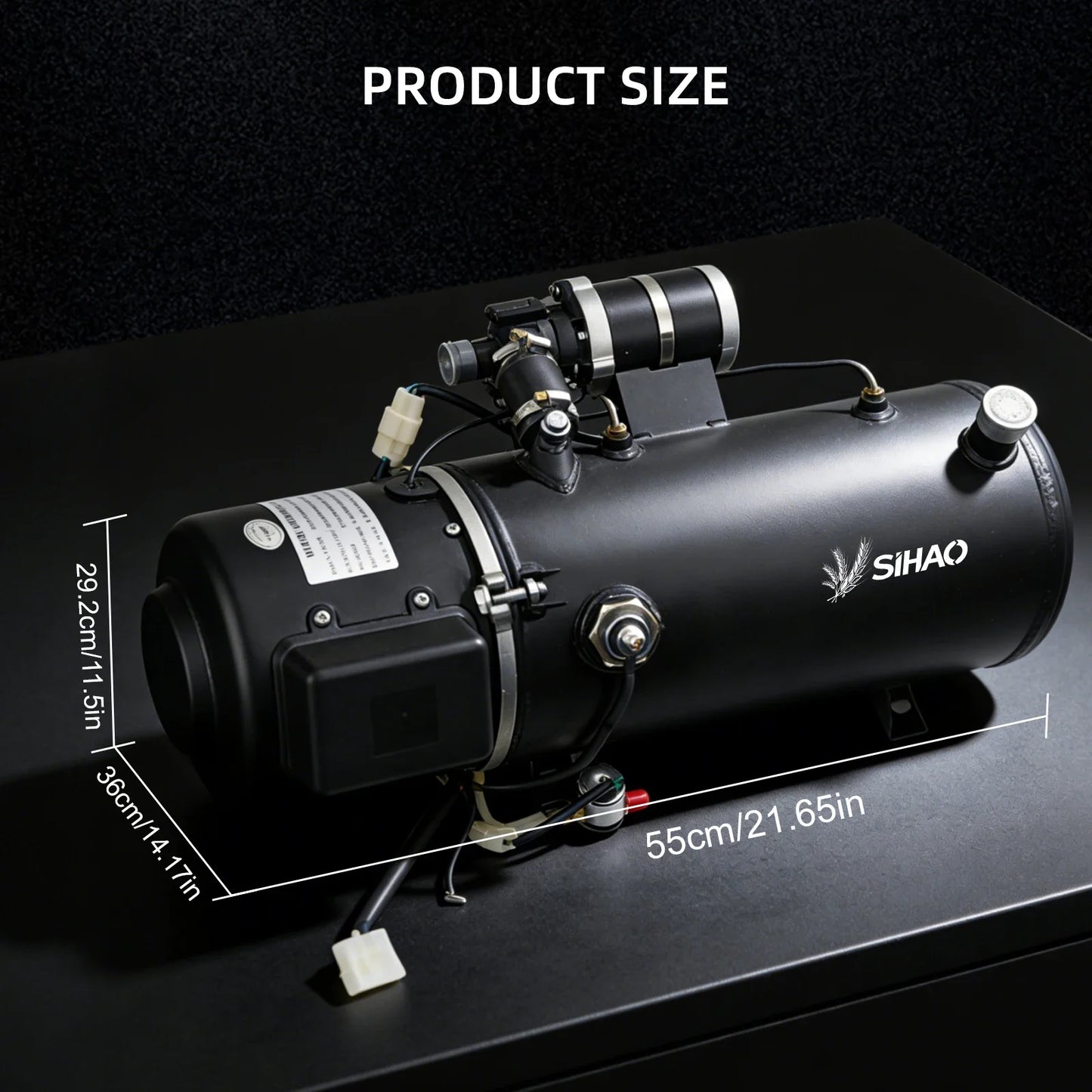 SIHAO 5KW 16.3KW Liquid Fuel Parking Heater Vehicle Auxiliary Heater Engine Startup Cabin Heating Windshield Anti-Frost Unit