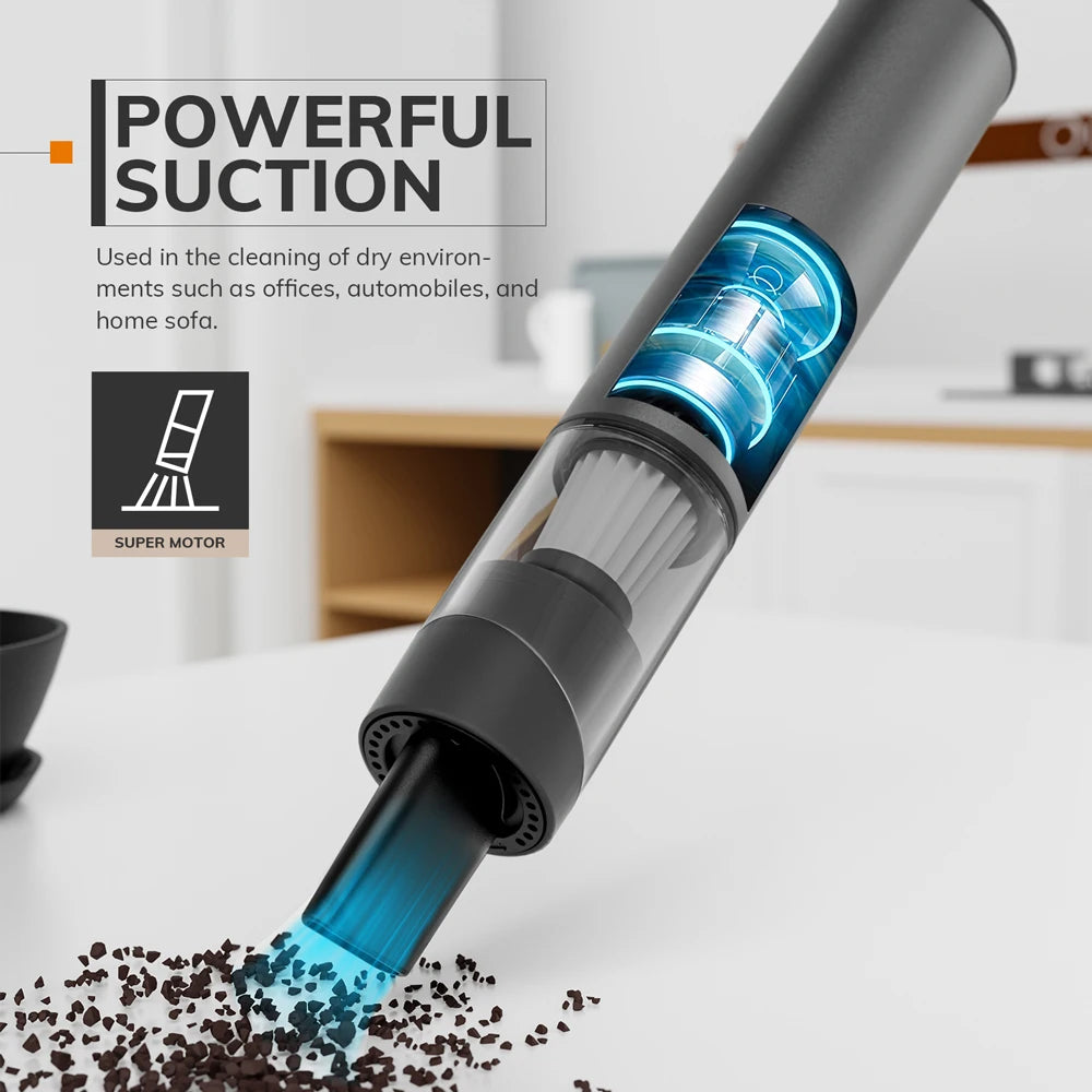 Cordless Laptop Vacuum Cleaner Portable USB Rechargeable Car Vacuum Mini & Cool Model-X
