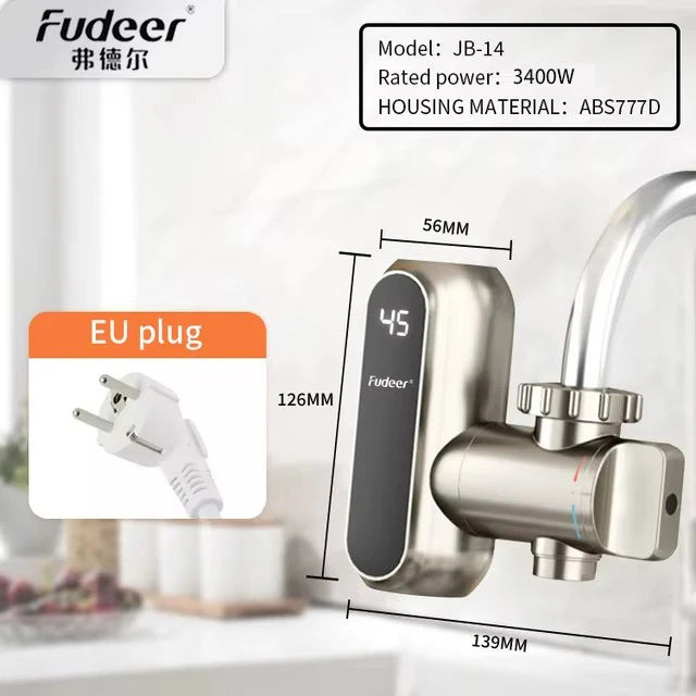 Fudeer Electric Water Heater Kitchen Faucet Conector Instant Hot Water Tap Adapter 220V  Water Heater Bathroom Accessories