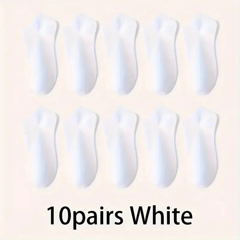 5/10-Pack Unisex Comfort-Fit Ankle Socks For All, Breathable & Lightweight - Ideal For Sports & Daily Wear