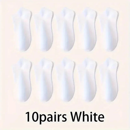 5/10-Pack Unisex Comfort-Fit Ankle Socks For All, Breathable & Lightweight - Ideal For Sports & Daily Wear