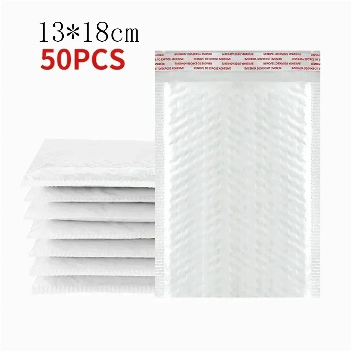 10-50Pcs Bubble Envelopes White Foam Shipping Bags Poly Bubble Mailers Pad Self Seal Packing Bags for Magazine 11cm 15cm 23cm