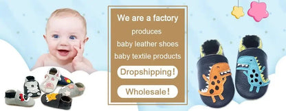 Baby Shoes Cow Leather Bebe Booties Soft Soles Non-slip Footwear Toddler First Wakers Boys And Girls Slippers