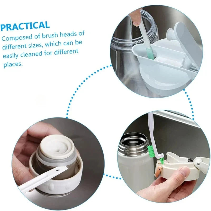 5/9 PCS Set Household Cleaning  Brush Set For Bottle Window Crevice Clean