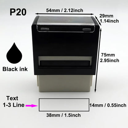 Custom Self-Inking Stamp Customized Self-Inking Business Address Wax Seal Name Handicrafts Personalize Rubber Stamps