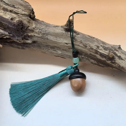S12 Small Acorn Urn Pendant Necklace Portable Pet Ashes Keepsake for Dog Cat Memorial，Warmth Keeps Love Alive Forever.
