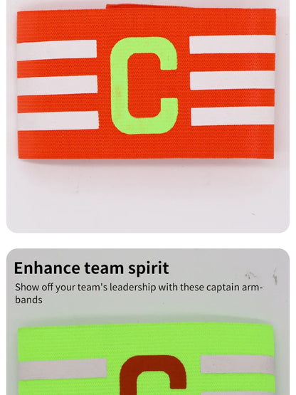 Adjustable Football Captain's Armband for Adults and Youth - Comfortable and Durable Soccer Band for Team Captains