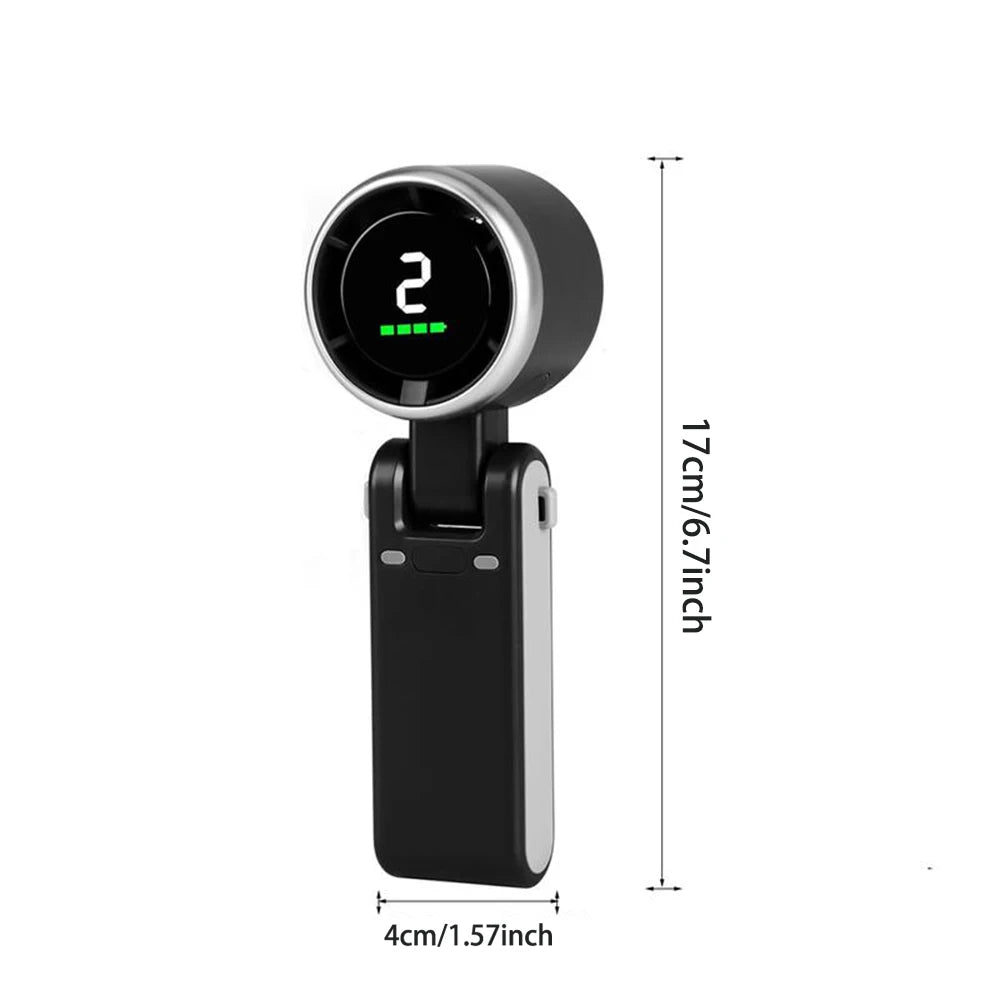 3-in-1 Fan, 5-speed, 3600mAh Rechargeable Lithium Battery, USB Charging, Travel Mini Fan