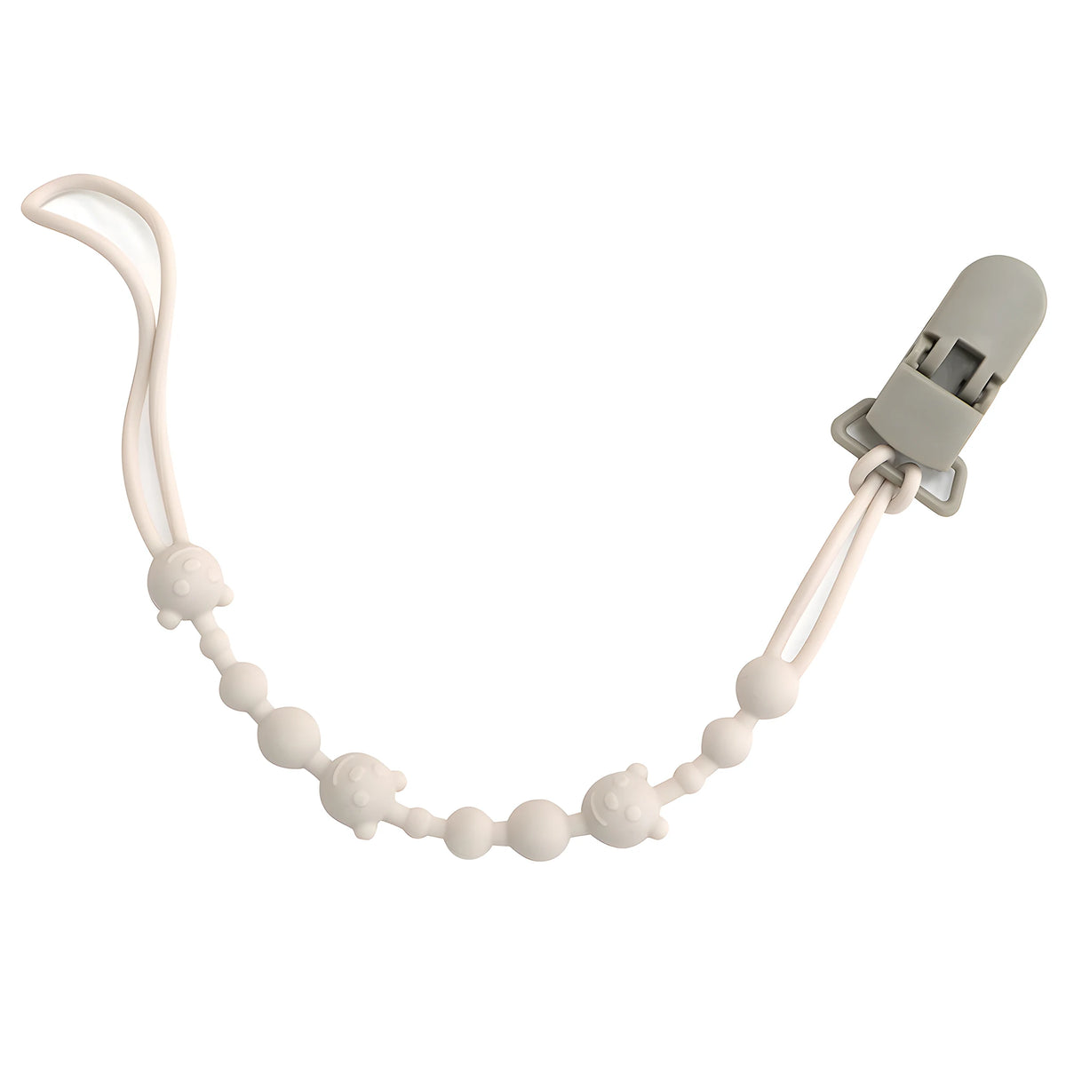 Soothing Pacifier Anti-chain Baby Stroller Teether Anti-loss Chain Baby Silicone Pacifier Clip Toy Biting Glue Lanyard