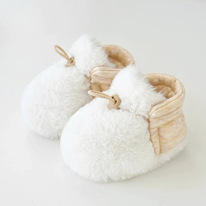 Warm Infant Toddler Crib Soft Comfortable Infant Girls Boys Anti-Slip Socks Slipper Newborn First Walkers Shoes for 0-1 Year Old