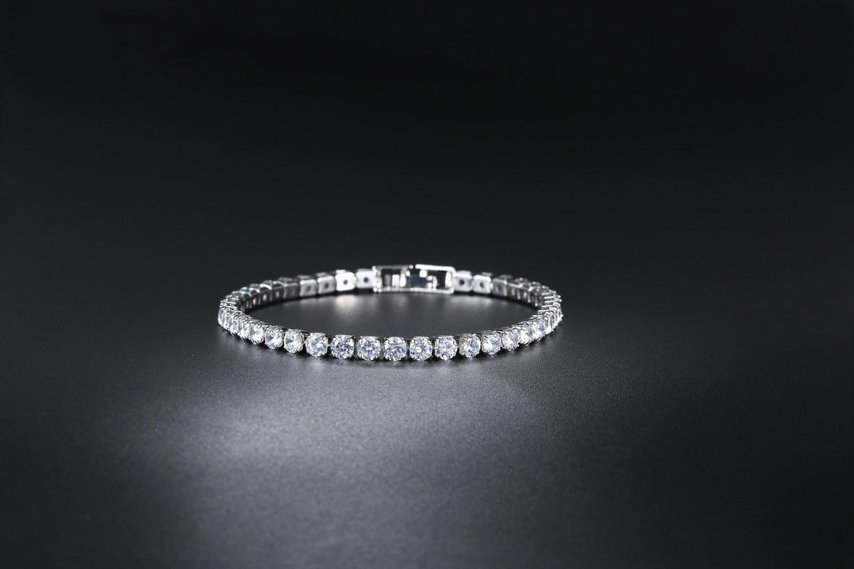Fashion Multicolor Tennis Bracelet for Women 2.5/3/4/5mm Zirconia Charm Designer Tennis Chain Men Bracelet Wedding Jewelry KC128