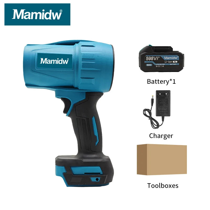 Mamidw 30000RPM Cordless Blower Electric Turbine Household Dust Collector Portable Rechargeable Dust Removal For Makita 18v Battery