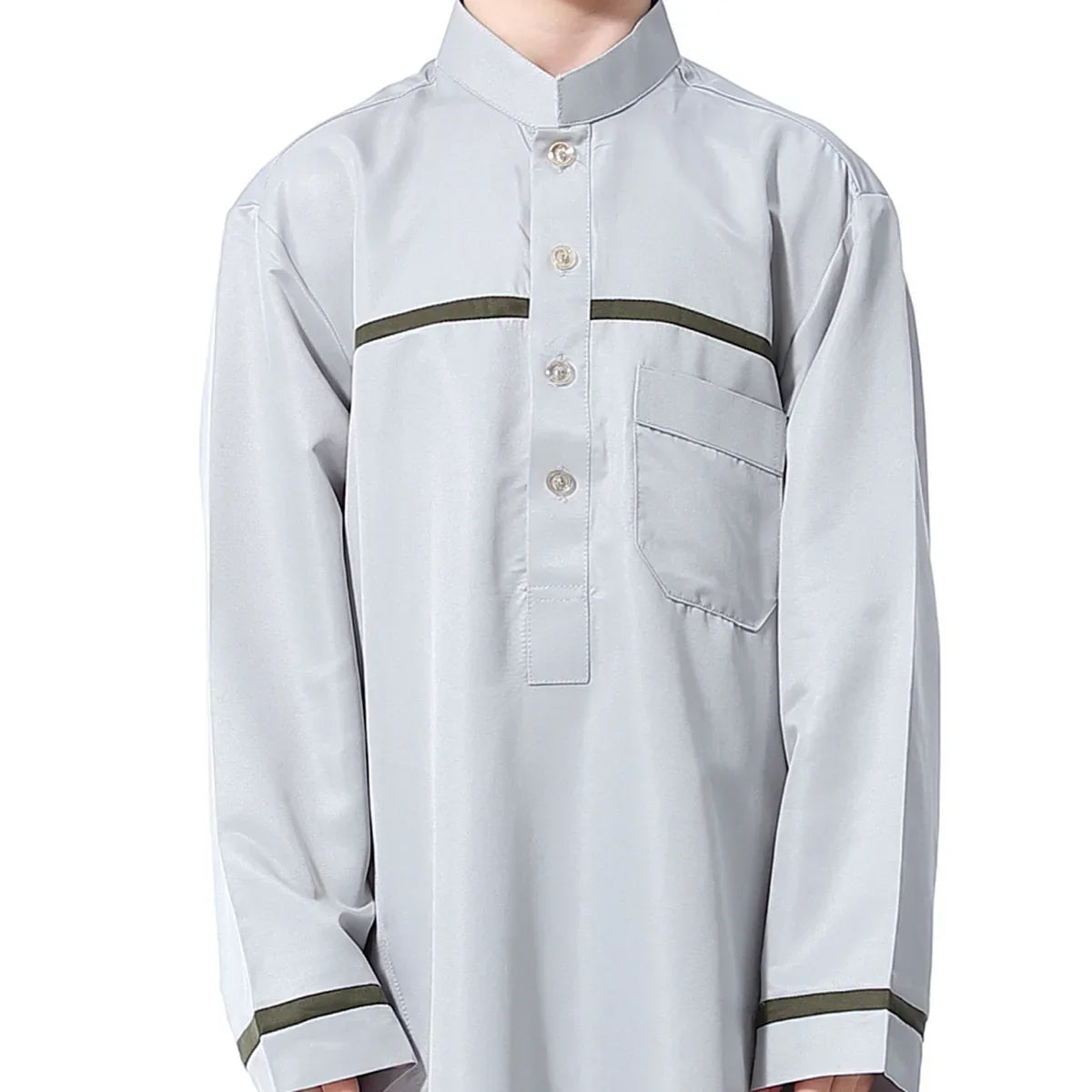 Muslim Saudi Arab Boys Robe Kids Abaya Kaftan Prayer Islam Ramadan Clothing Long Sleeve Thobe Middle East Teenage Dress Dubai