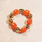 Acrylic Irregular Square Round Beaded Bracelet Bangle for Women Imitation Stone Chain Bracelet Hand Accessories Couple Gifts K
