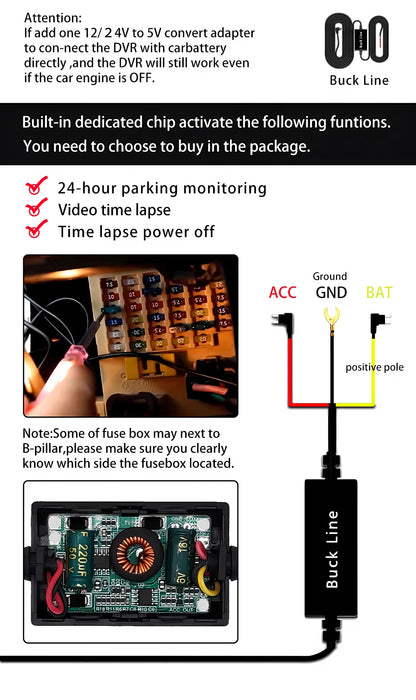 4K 3840*2160P Dash Cam WiFi GPS ADAS Front 4K Rear 2.5K DVR Video Recorder 24H Night Vision Dashcam Car Camera For Car Black Box
