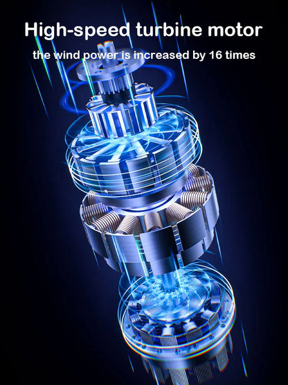 20000 mAh Wireless Battery-Powered Camping Fan with LED Light and Remote Control, 4 Speeds, Timer Function, USB Interface