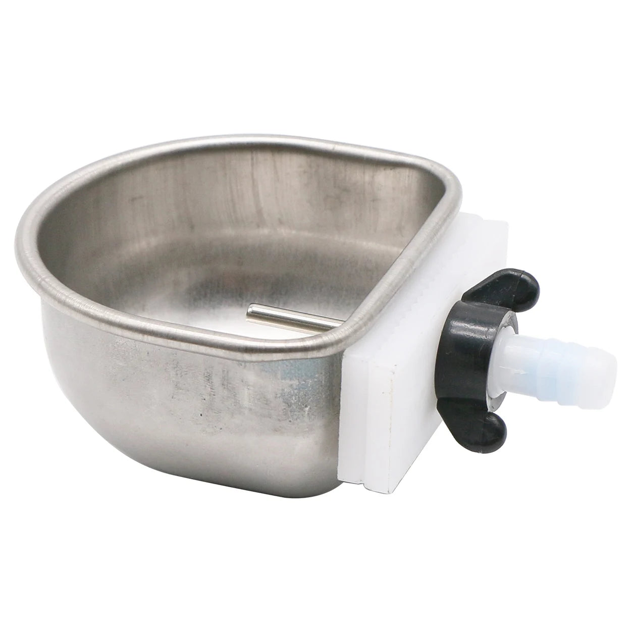 10Pcs Rabbit Water Bowl Farm Rabbit Automatic Drinker Rabbit Cage Fix Cup Fox Mink Stainless Steel Drinking Bowl Farm Breeding
